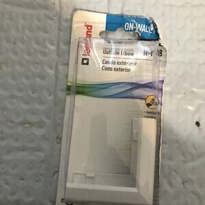 Wiremold NMW8 On-Wall White Plastic Electrical Outside Elbow 1-5/16 Dia. in.